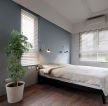 60平米现代家装卧室百叶窗帘装修效果图片