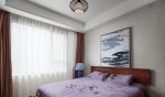 中式家居卧室床头装饰画摆放图