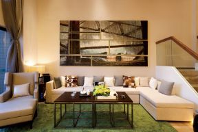 2023现代客厅多人沙发装修效果图片