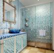 最新复式家居浴室马赛克墙面装修效果图片