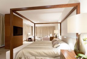 东南亚风格卧室床装修效果图片欣赏