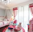 女孩儿童房粉色窗帘装修效果图片