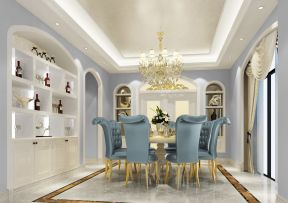 欧式家装别墅设计餐桌椅子装修效果图片