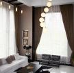 现代客厅窗帘设计效果图片欣赏