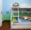 最新儿童房间蓝色墙面装修设计实景效果图片