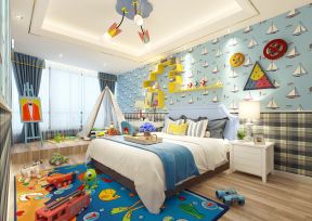 儿童房间设计实景 地中海别墅装修效果图