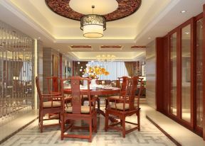新中式餐廳 中式餐桌裝修效果圖片