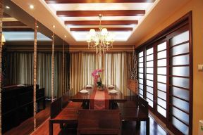 新中式餐廳 吊頂設(shè)計(jì)裝修效果圖片