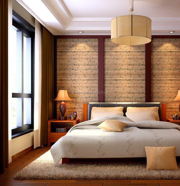 50平米东南亚风格卧室设计效果图