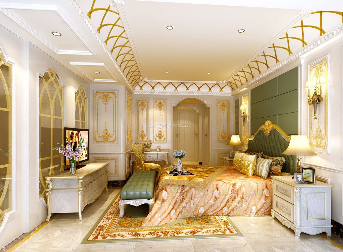 美式新古典风格50平米卧室设计