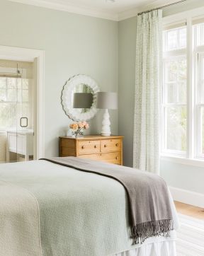 30平米卧室 现代简约装修风格窗帘