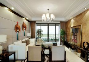 2023小户型客厅中式元素装饰物装修设计图片
