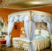 古典家居卧室双人床装修设计效果图片