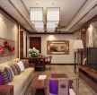 2023新中式风格客厅沙发背景墙装修效果图片