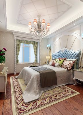 欧式家居卧室双人床装修设计效果图片案例