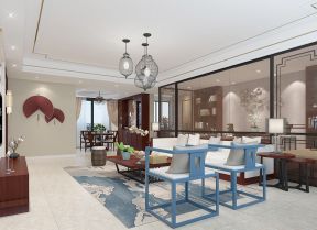 新中式风格客厅 靠背椅装修效果图片