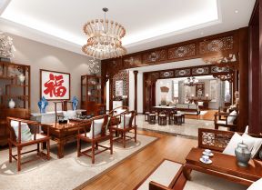 新中式风格客厅 大型别墅设计