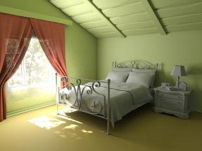 现代阁楼 卧室颜色搭配装修效果图片