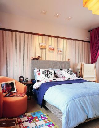 2022混搭家居臥室設計墻面壁紙裝修效果圖片