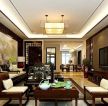 新中式风格元素客厅沙发背景墙装饰画