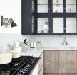 黑白时尚家居厨房设计风格图片