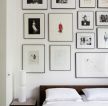 黑白时尚家居室内照片墙设计效果图片