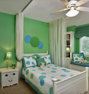 田园风格房间 卧室墙壁颜色效果图