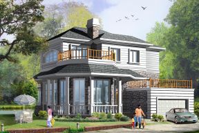 最新二层独栋别墅外观设计图片2023