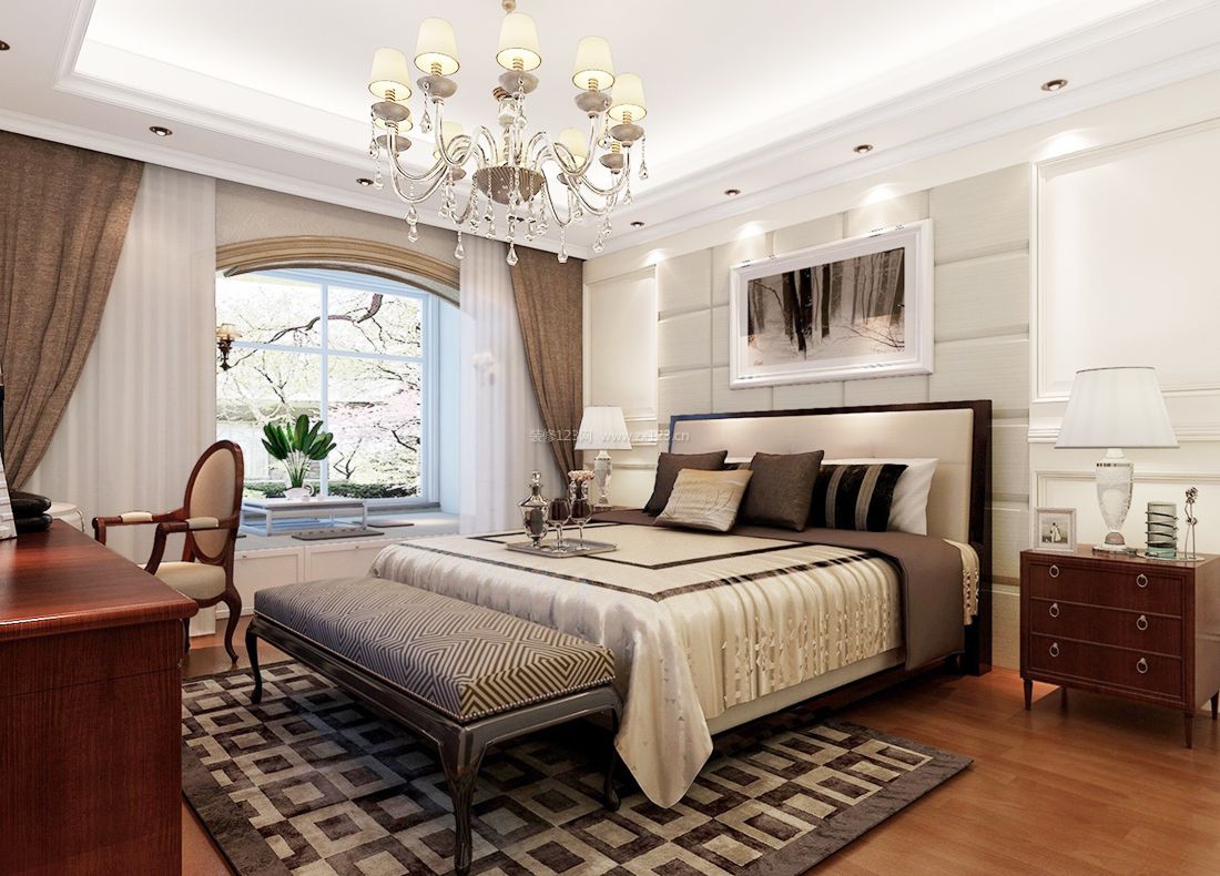 最新欧式家居婚房卧室装饰图片大全
