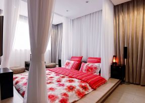 现代设计风格家居婚房卧室装饰装修效果图片