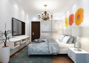 2023现代家居婚房卧室背景墙装饰装修效果图片