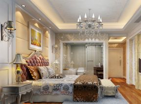 最新欧式家居婚房卧室装饰装修效果图