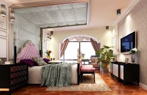 2023欧式家居婚房卧室吊顶装饰效果图案例