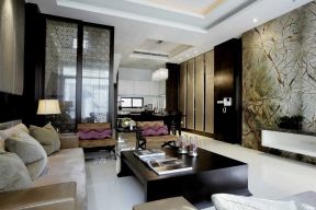 中式客厅家具摆放设计图片欣赏