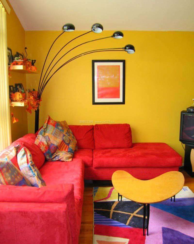 客厅墙面漆颜色室内装饰设计效果图