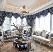 欧式别墅客厅组合沙发装修效果图片大全