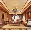 2023美式风格别墅客厅组合沙发装修效果图片