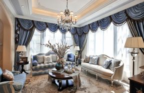 欧式别墅客厅组合沙发装修效果图片大全