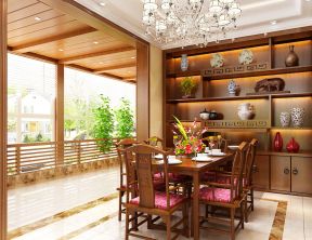 現(xiàn)代新中式 餐廳設(shè)計裝修效果圖片