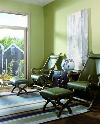 美式别墅室内沙发椅装修效果图片