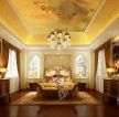 欧式古典风格别墅主卧室装修效果图片