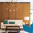 现代风格色彩客厅沙发摆放装修效果图片