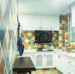 家居美式厨房瓷砖装修效果图