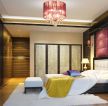 中式宜家家居卧室背景墙装饰装修效果图片