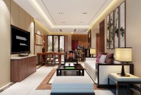 中式房屋 背景墻裝飾效果圖