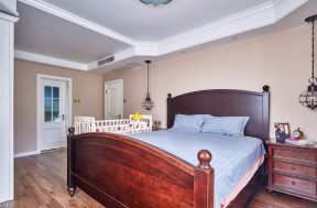 家居卧室图 纯色壁纸装修效果图片