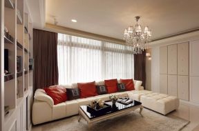 新古典客厅风格 转角沙发装修效果图片