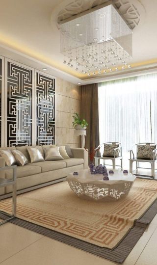 客厅摆件现代简约室内装饰设计效果图片