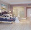 欧式两层别墅卧室床头台灯装修效果图片2023