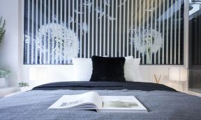 现代简约风格室内设计 床头背景墙效果图